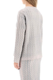 Paloma Wool Ainhoa Cable Knit Sweater   Grey