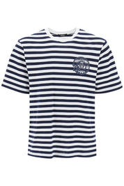 Versace Nautical Stripe T Shirt   White