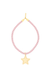 Timeless Pearly Necklace With Charm   Pink