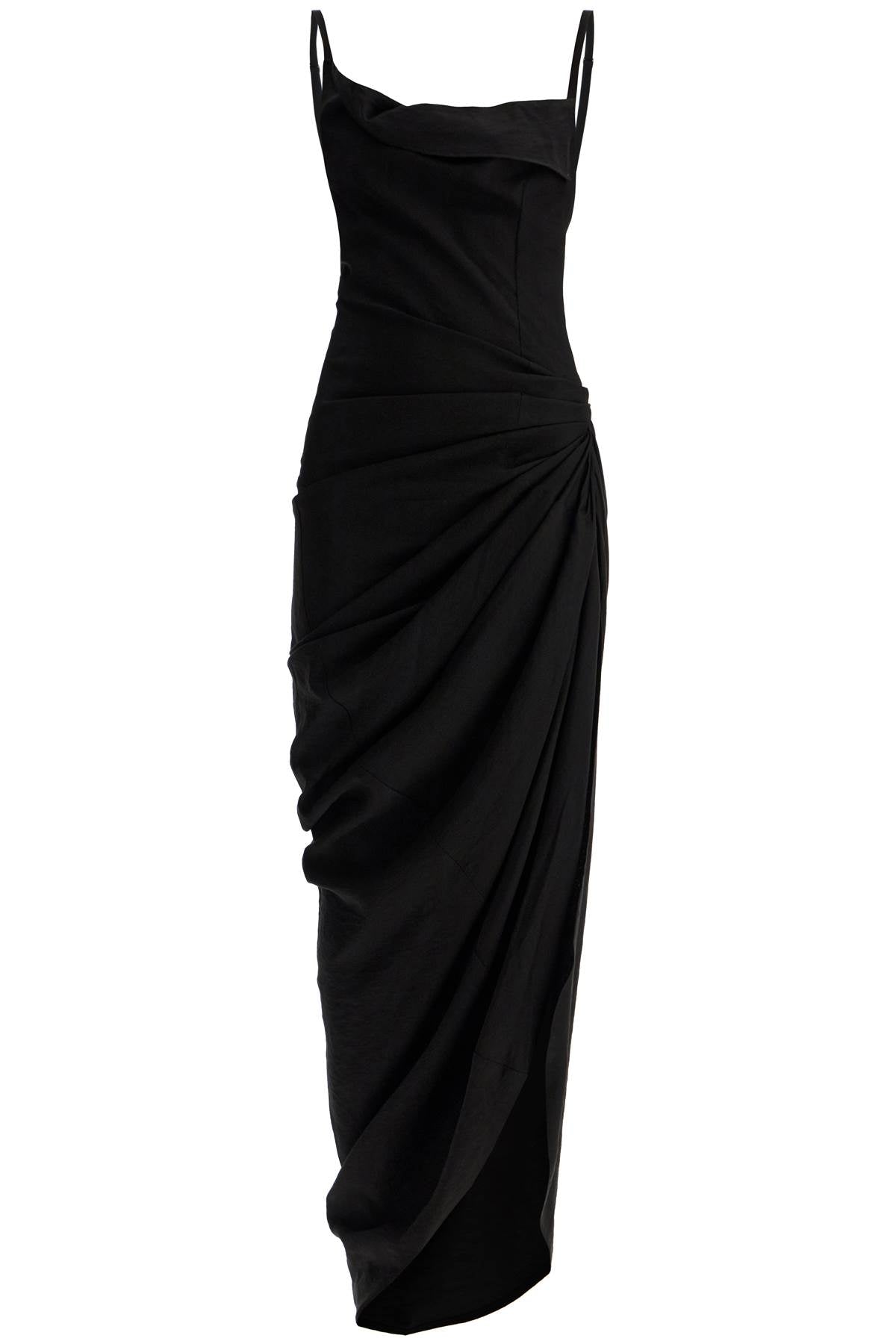 Jacquemus Long Dress 'The Saudade Longue   Black