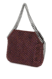 Stella Mc Cartney Falabella Mini Bag With Mesh And Crystals   Purple