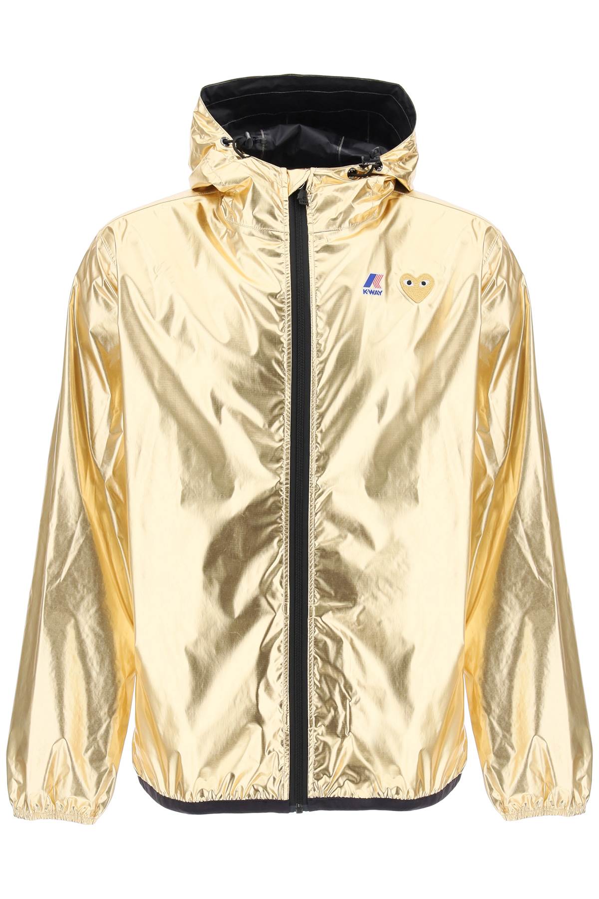 Comme Des Garcons Play Comme Des Garçons Play X K Way Laminated Ripstop Jacket   Gold