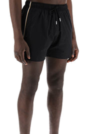 Boss Replace With Double Quoteseaside Bermuda Shorts With Tr   Black