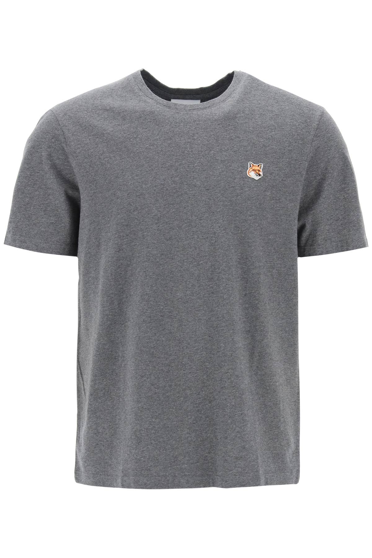 Maison Kitsune Fox Head T Shirt   Grey