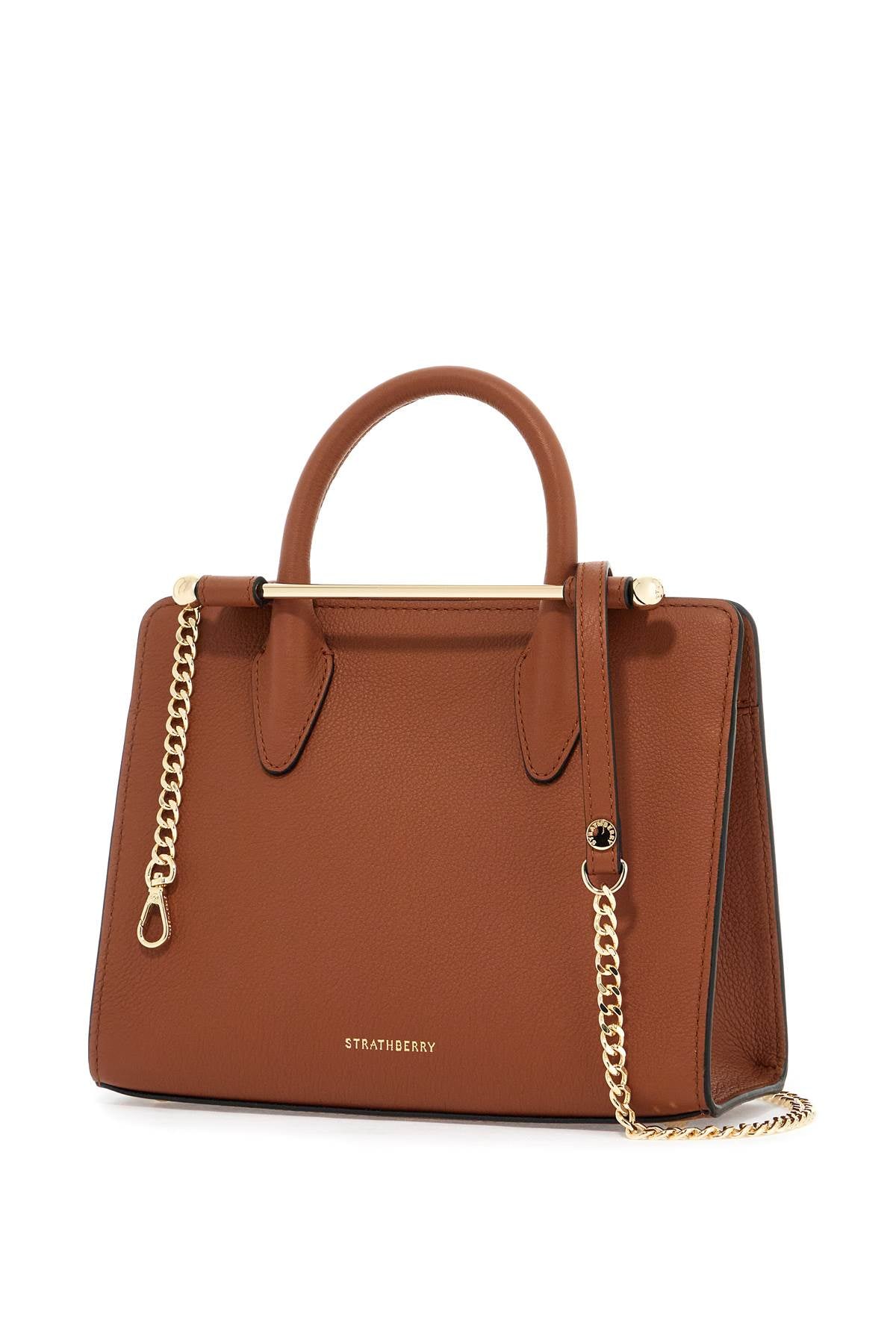 Strathberry Mini Tote Bag   Brown