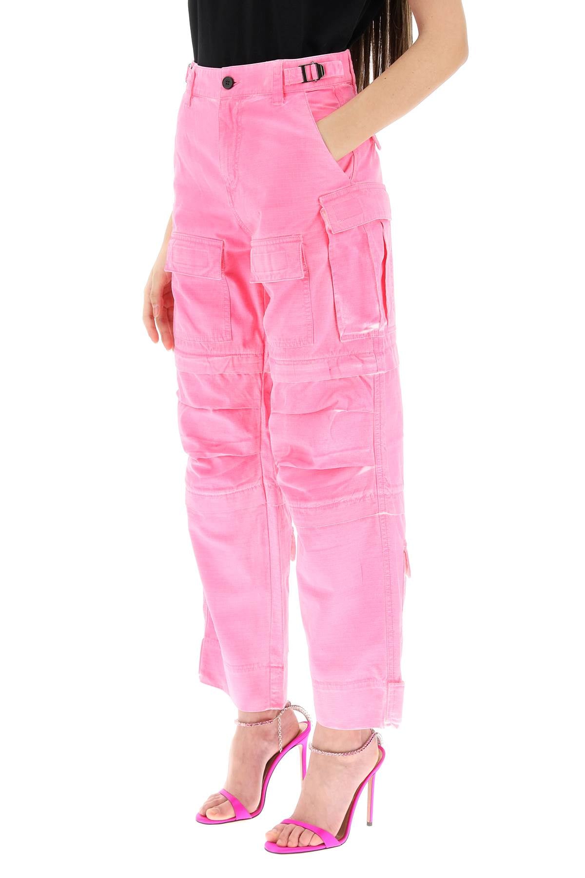 Darkpark Julia Cargo Pants   Fuchsia