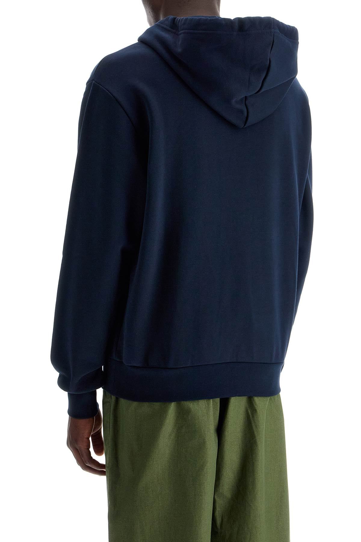 A.P.C. Hooded Sweatshirt With Flocked   Blue