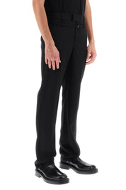 Jacquemus Le Pantalon Disgreghi Belted Pants   Black