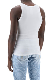 Versace Replace With Double Quoteintimate Tank Top With Embroidered   White