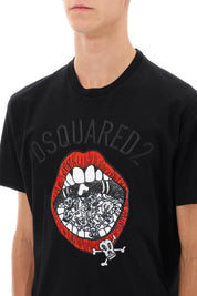 Dsquared2 Cool Fit Embroidered Tee   Black