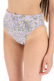 Tory Burch High Waisted Bikini Bottom   Purple