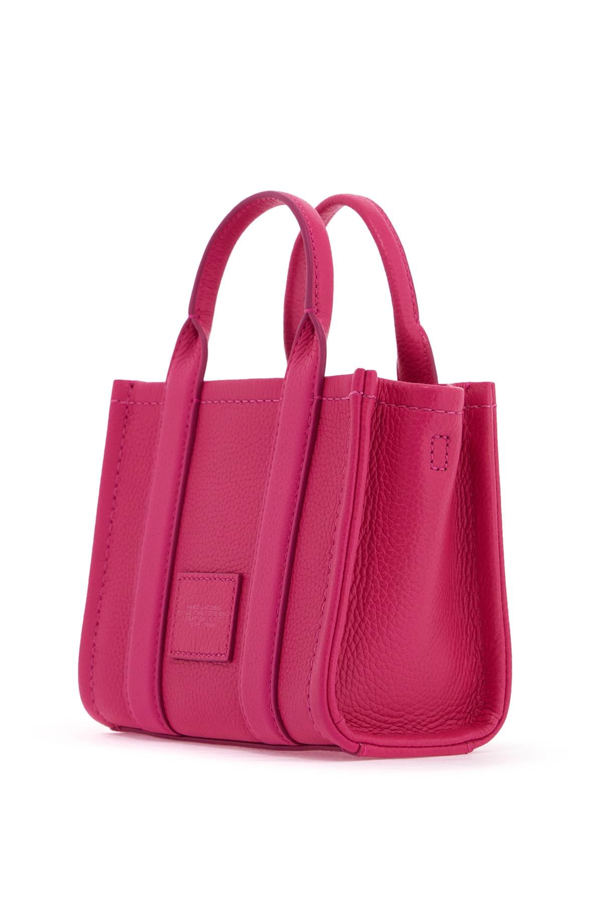 Marc Jacobs The Leather Mini Tote Bag   Fuchsia