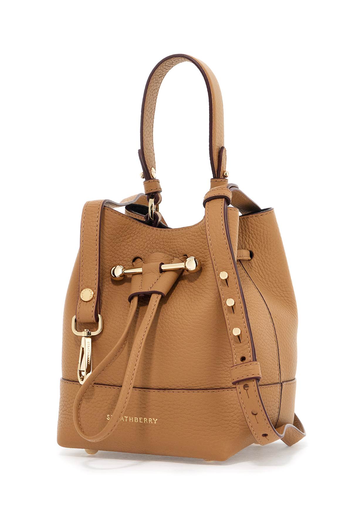 Strathberry Lana Osette Bucket Bag   Brown