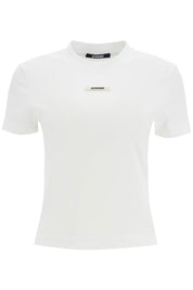 Jacquemus The Gros Grain T Shirt With   White