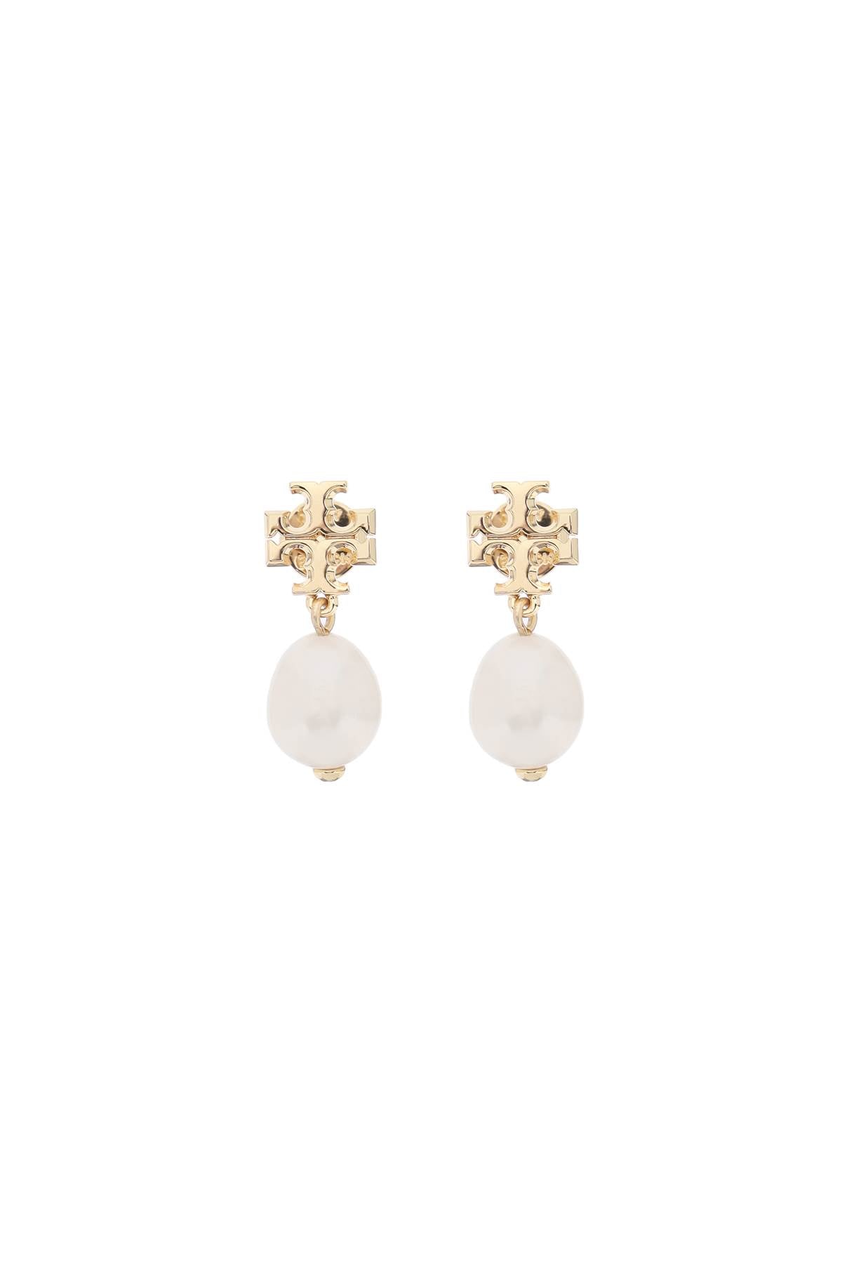 Tory Burch Kira Earring With Pearl   White