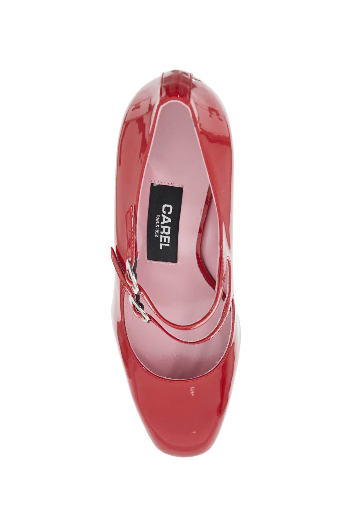 Carel "mary Jane Alice In Patent Leather   Red