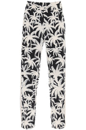 Palm Angels Joggers With Palms Print   White