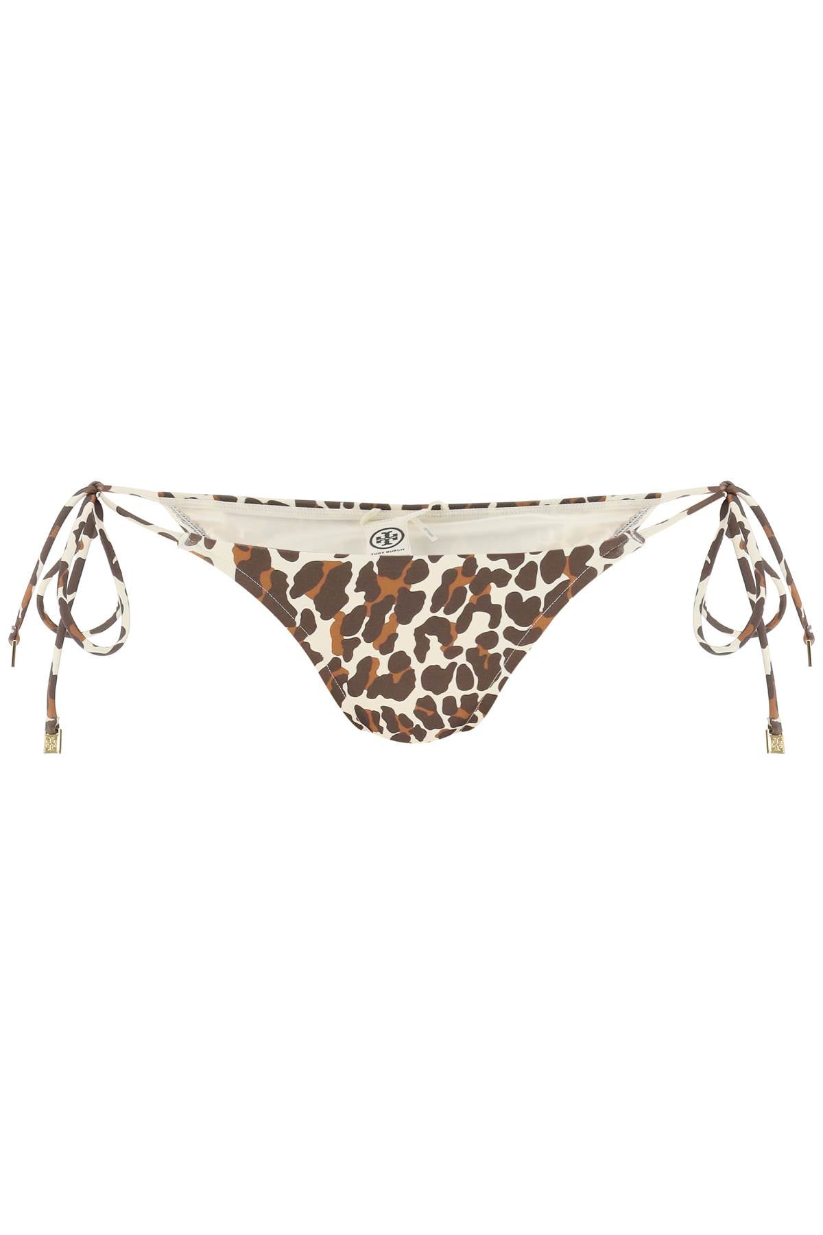 Tory Burch Leopard Print Bikini Bottom   Brown