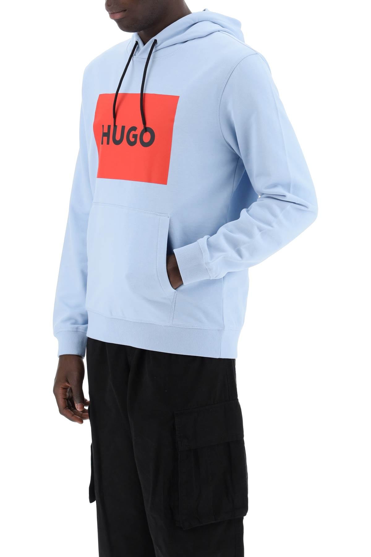 Hugo Duratschi Sweatshirt With Box   Light Blue