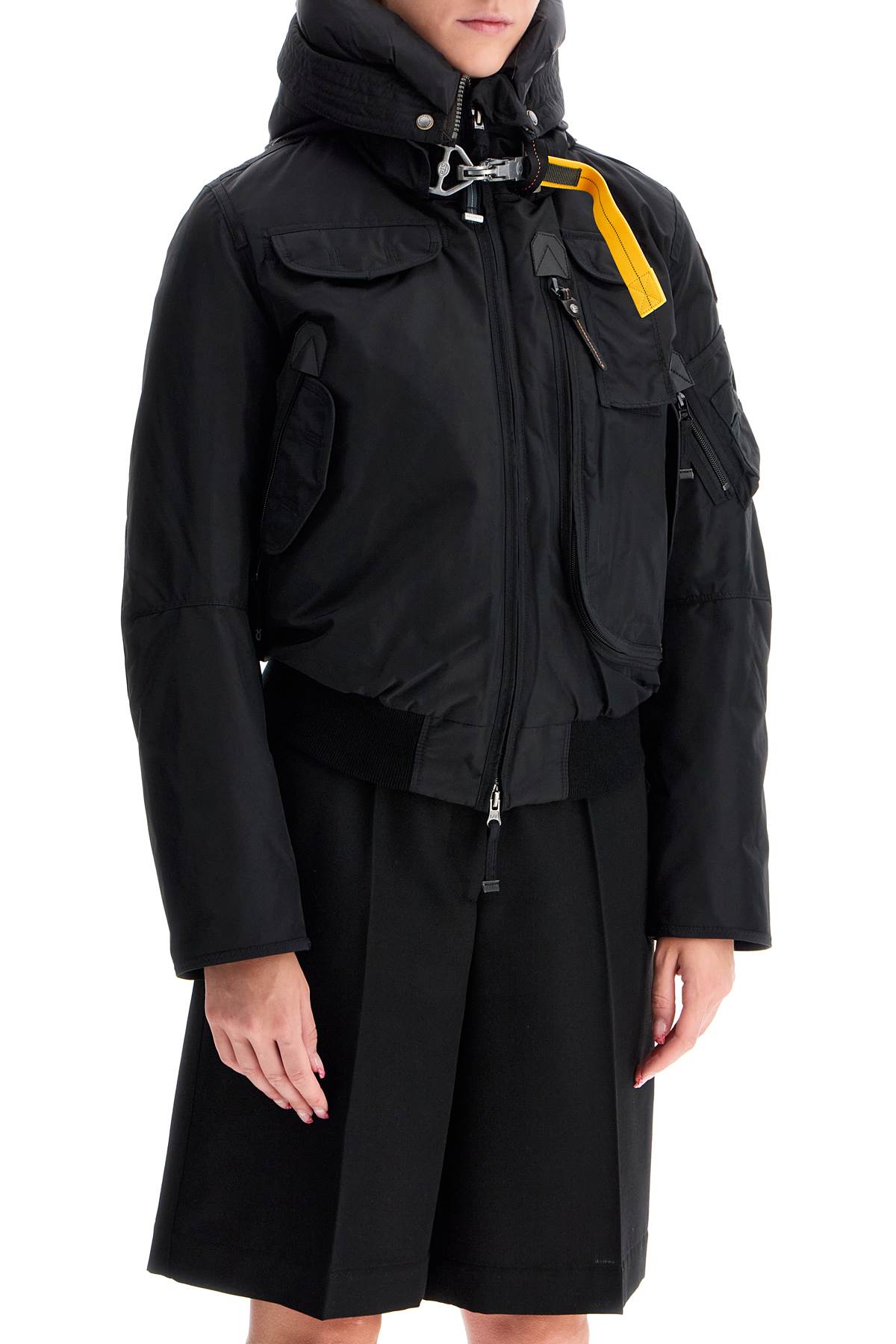 Parajumpers Gobi Bomber Jacket In Oxford Nylon   Black