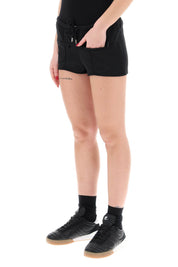 Courreges "jersey Interlock Mini Shorts   Black