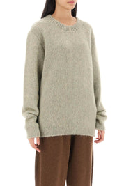 Lemaire Sweater In Melange Effect Brushed Yarn   Green