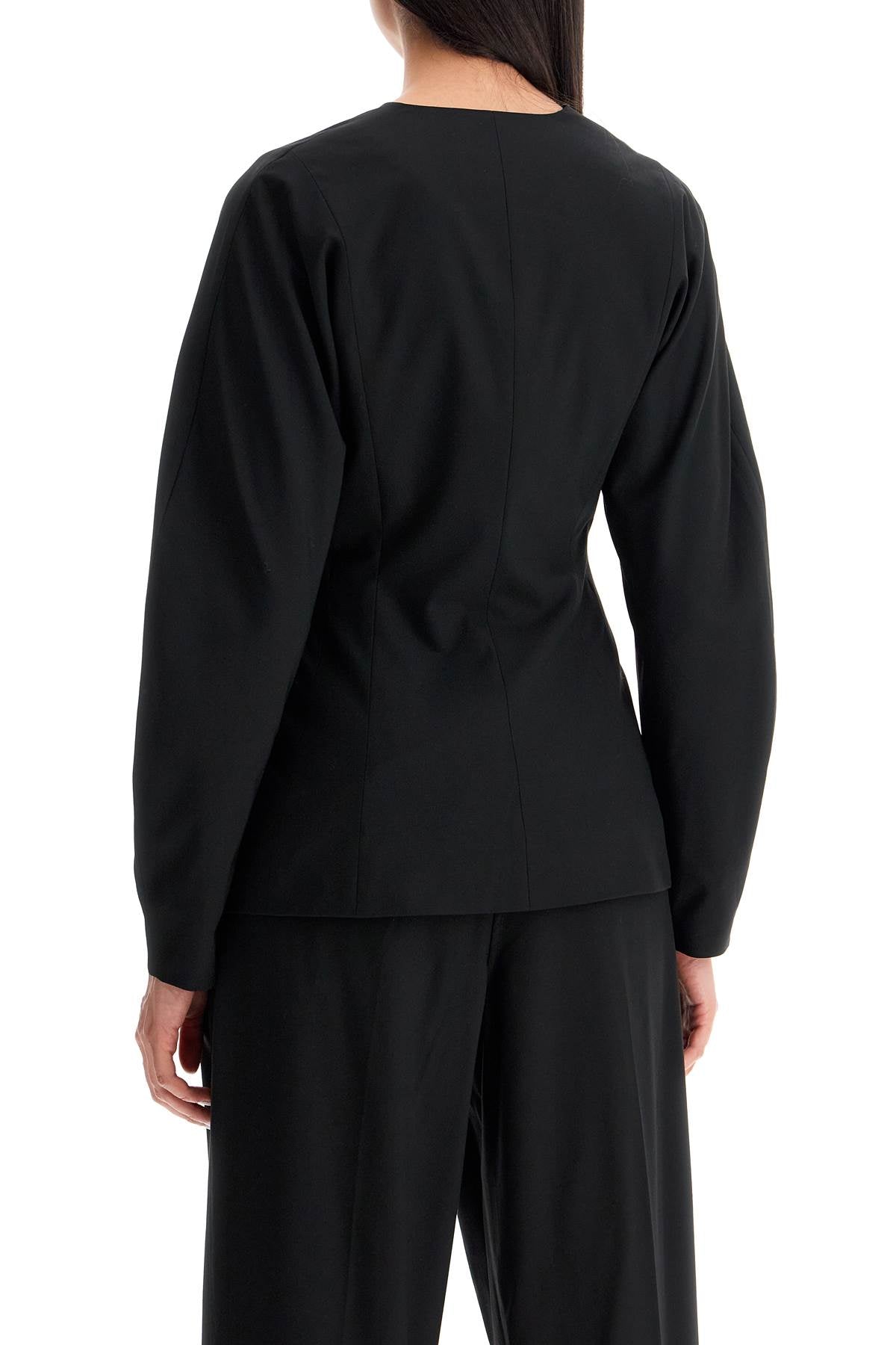 Ganni Lightweight Fitted Jacket   Black