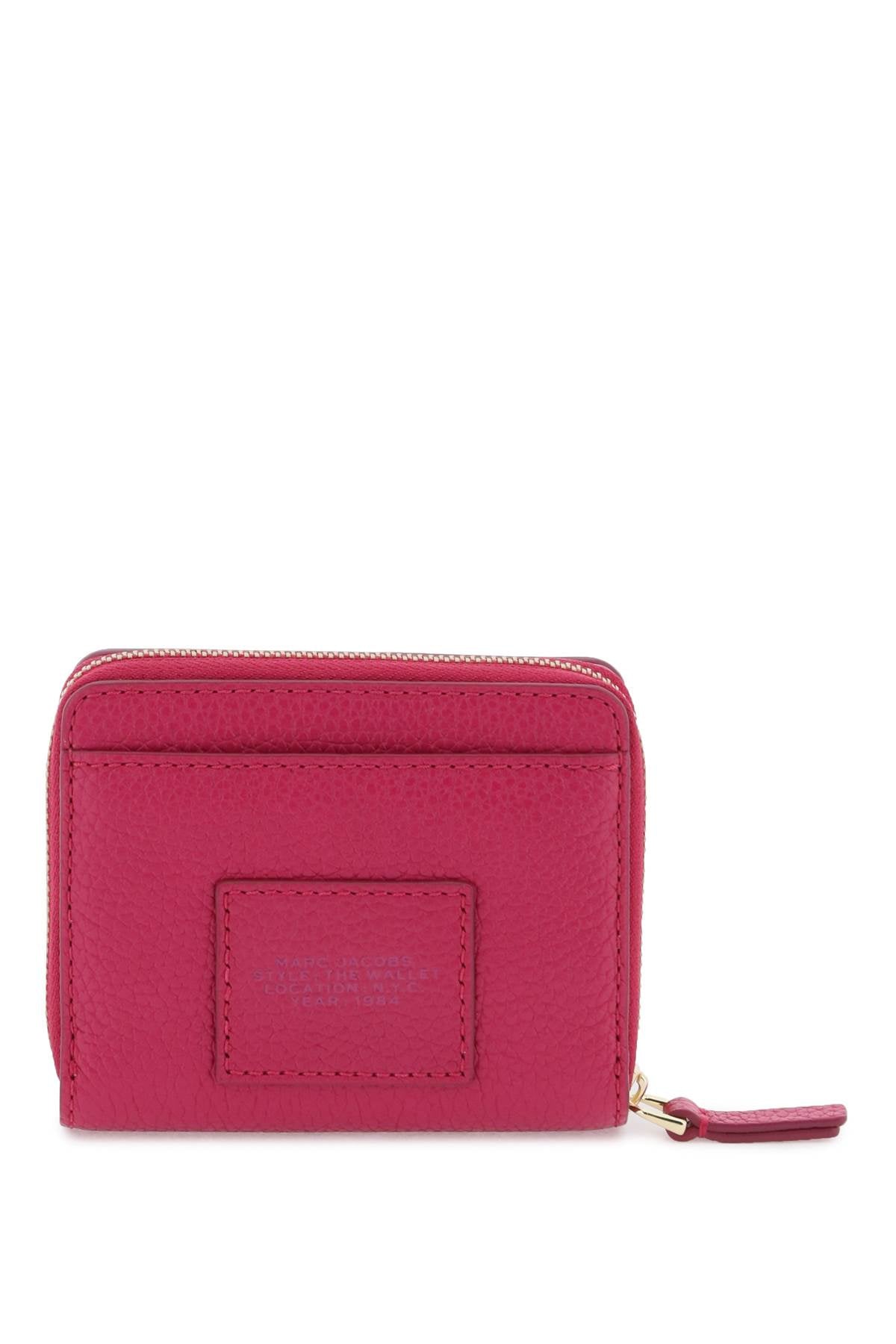 Marc Jacobs The Leather Mini Compact Wallet   Fuchsia