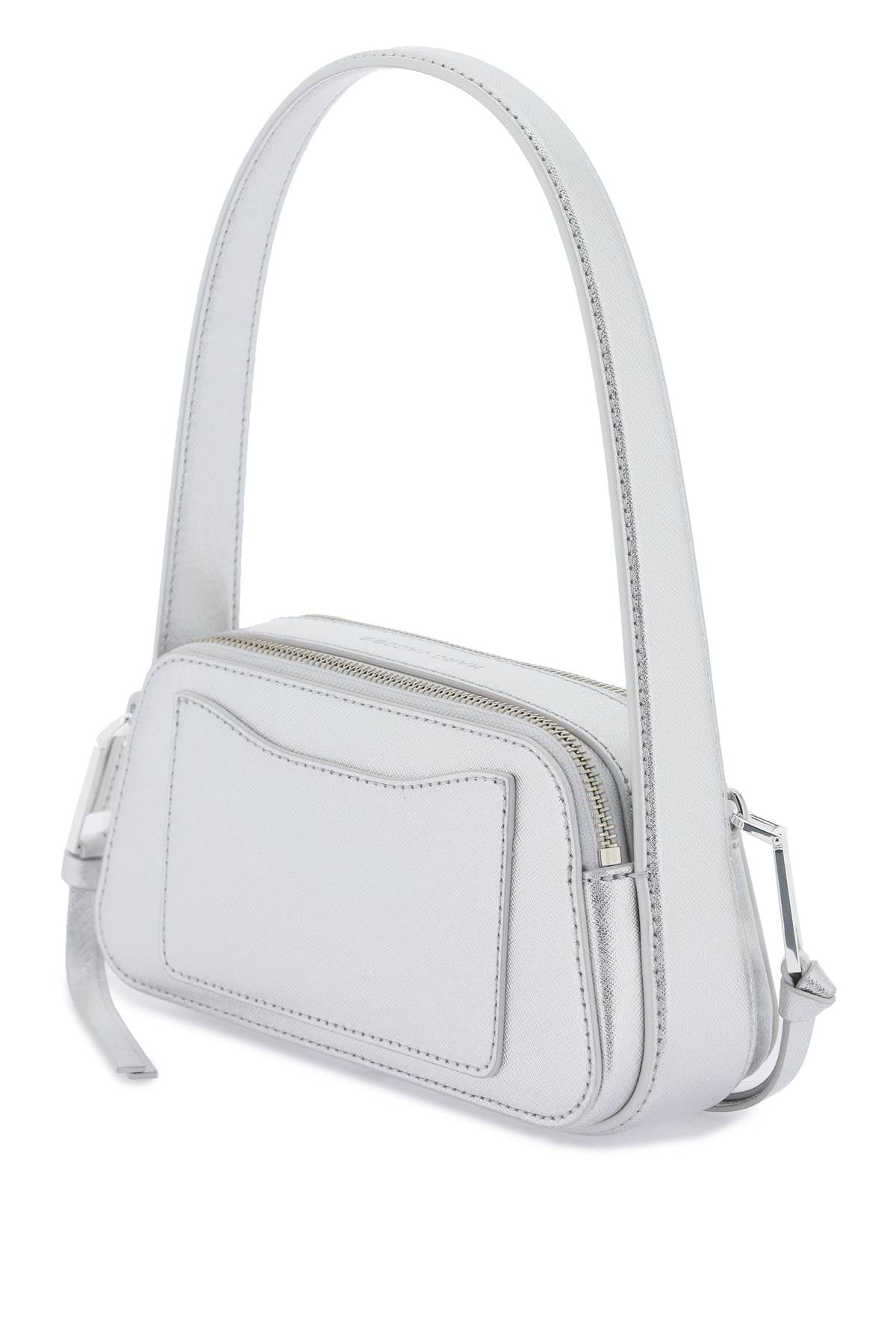 Marc Jacobs 'The Metallic Slingshot' Shoulder Bag   Silver