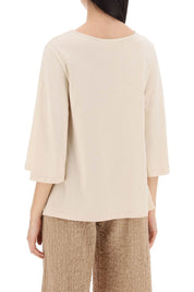 By Malene Birger Organic Cotton T Shirt   Neutral