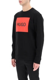 Hugo Duragol Logo Box Sweatshirt   Black