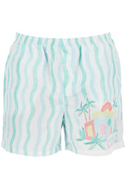 Casablanca "memphis Maison's Sea Print   White