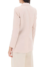 Blaze Milano Everyday Mid Day Sun Double Breasted Blazer   Neutral