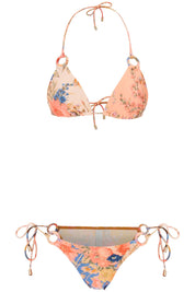 Zimmermann August Spliced Bikini Set   Beige