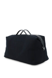 Emporio Armani Cotton Canvas Duffle Bag   Blue