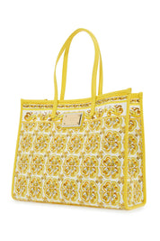 Dolce & Gabbana Maiolica Large Shopping Bag   Yellow