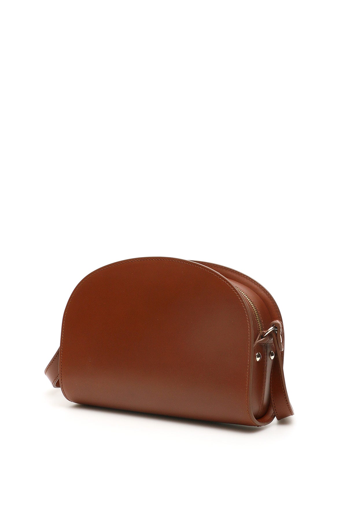 A.P.C. Demi Lune Crossbody Bag   Brown