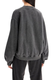 The Attico "oversized V Neck Sweatshirt   Grey