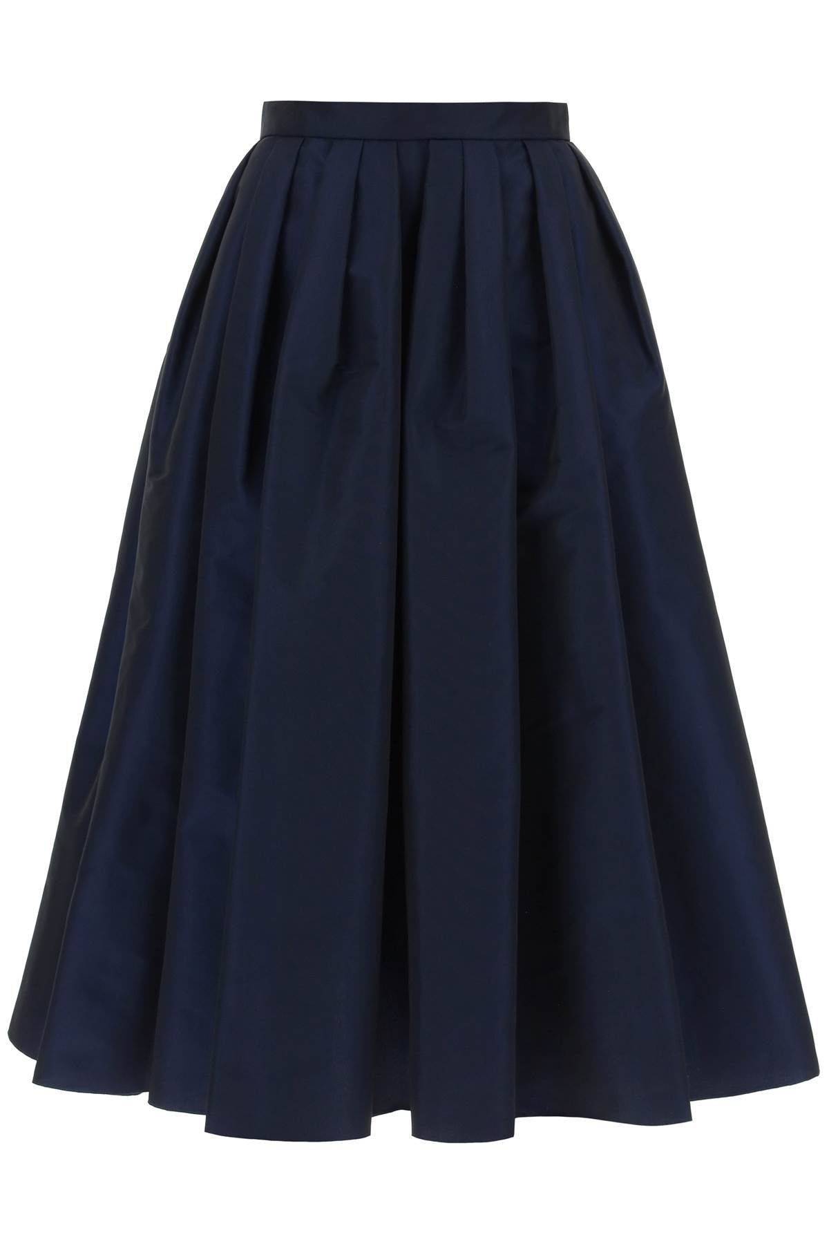 Alexander Mcqueen Circular Skirt In Polyfaille   Blue