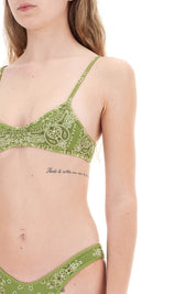 The Attico Bikini Bandana   Green