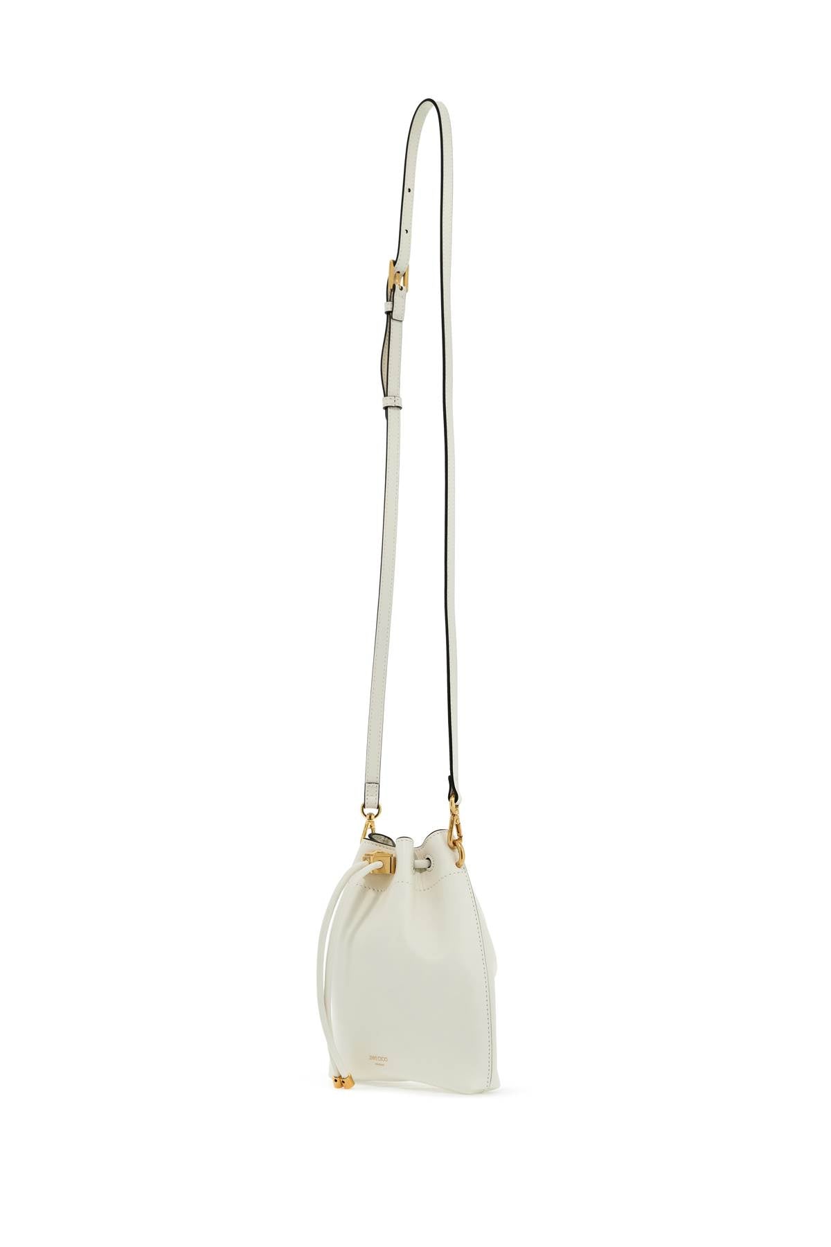 Jimmy Choo "bon Bon Bucket N/S Shoulder Bagreplace With Double Quote   White