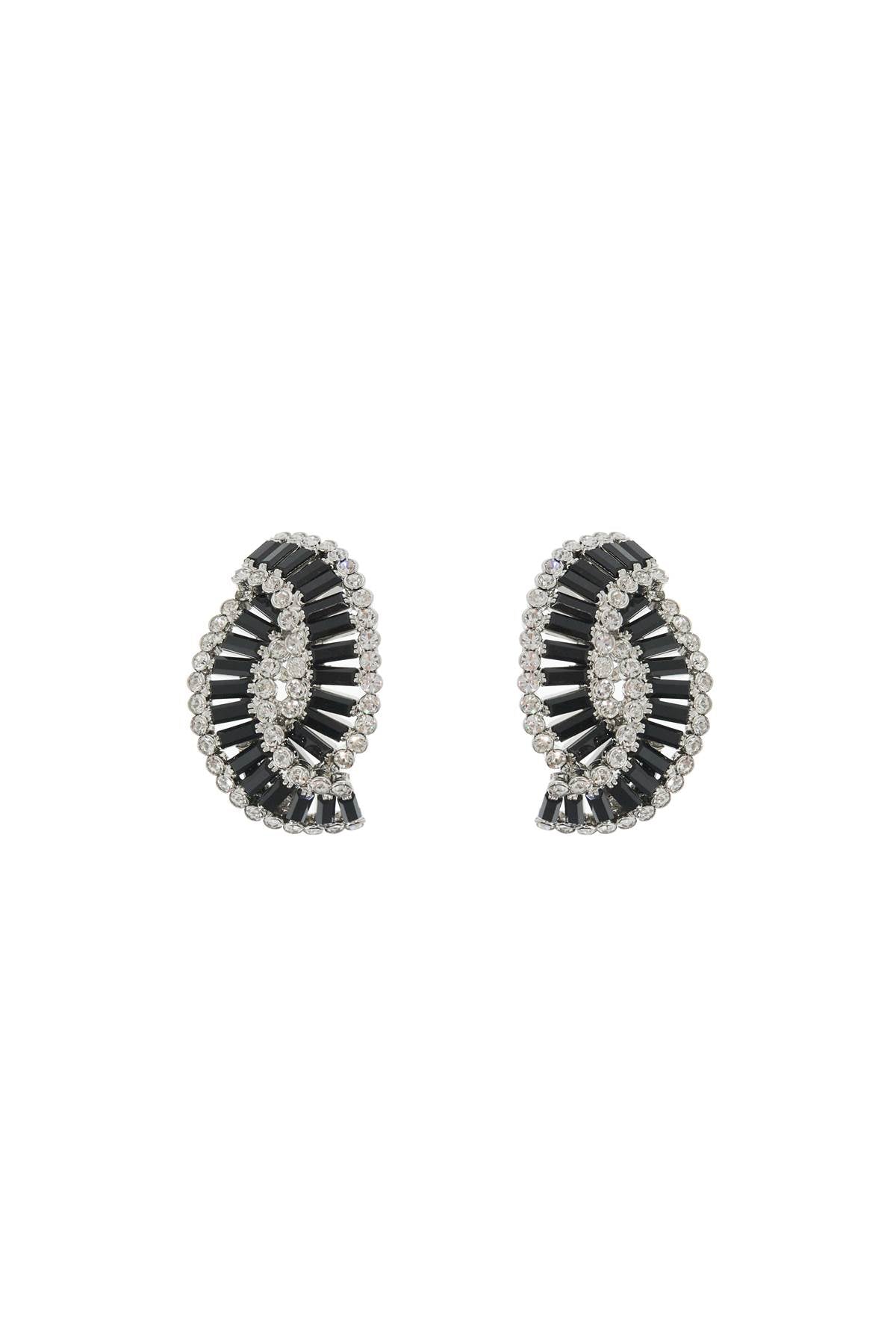 Alessandra Rich Braided Earrings   Silver