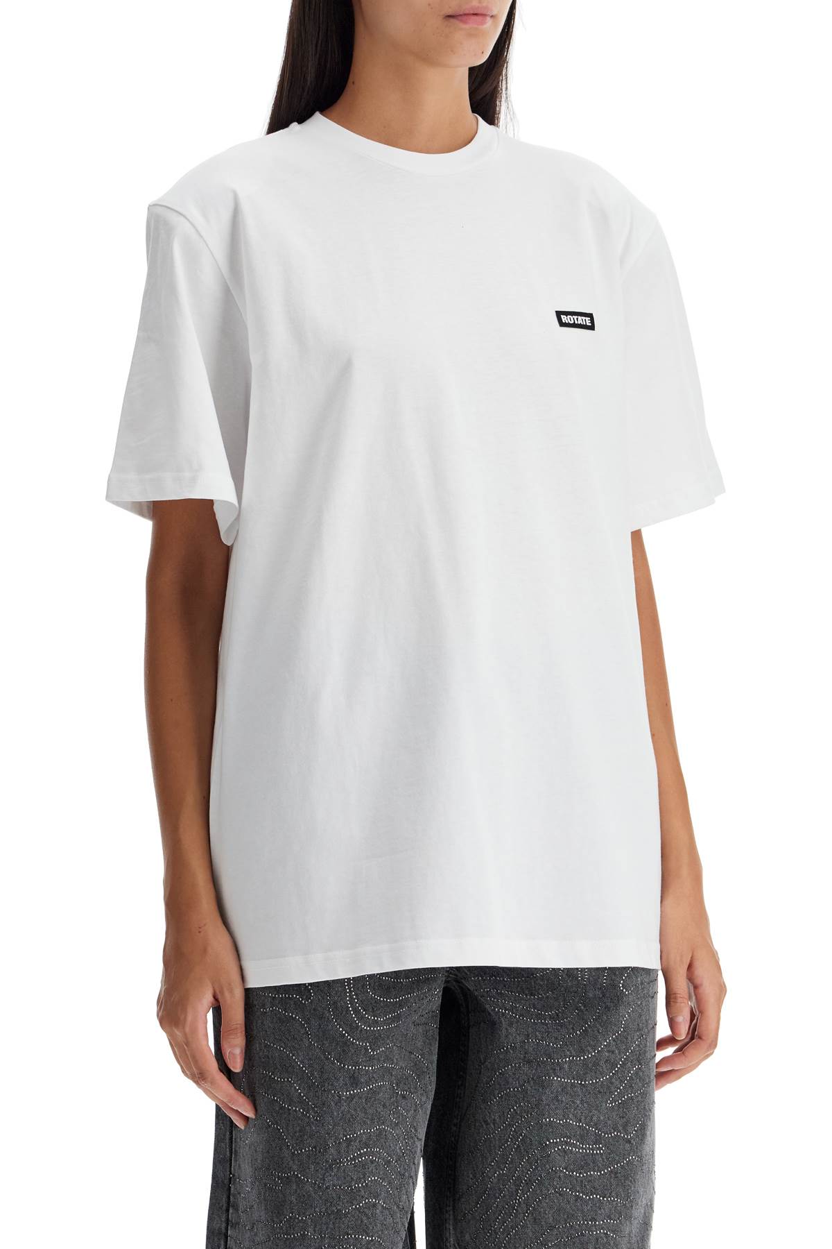 Rotate 'Oversized Organic Cotton T   White