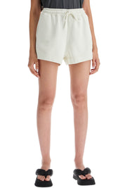 Ganni Sweatshirt Fabric Shorts   White