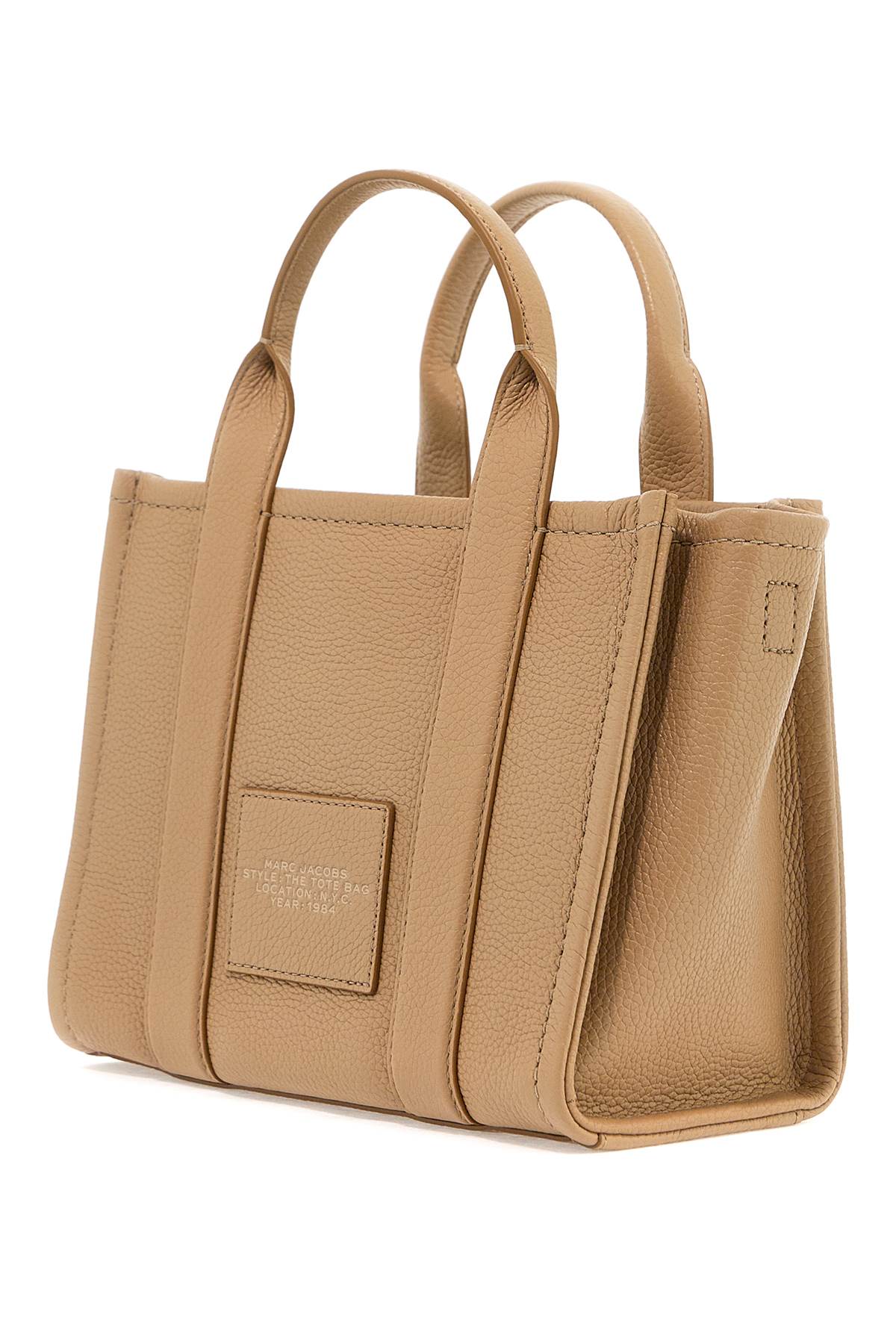 Marc Jacobs The Leather Small Tote Bag   Beige