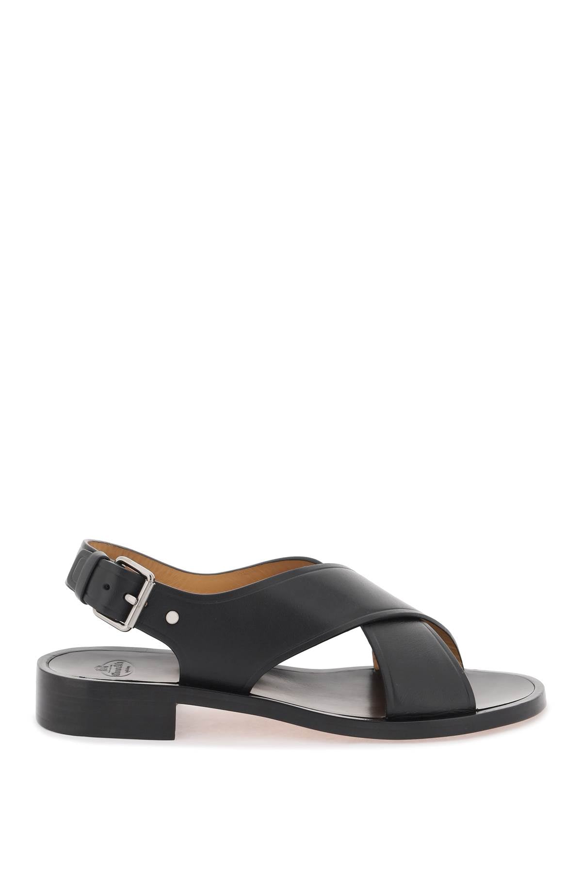 Church's Replace With Double Quoterhonda Leather Sandals For   Black