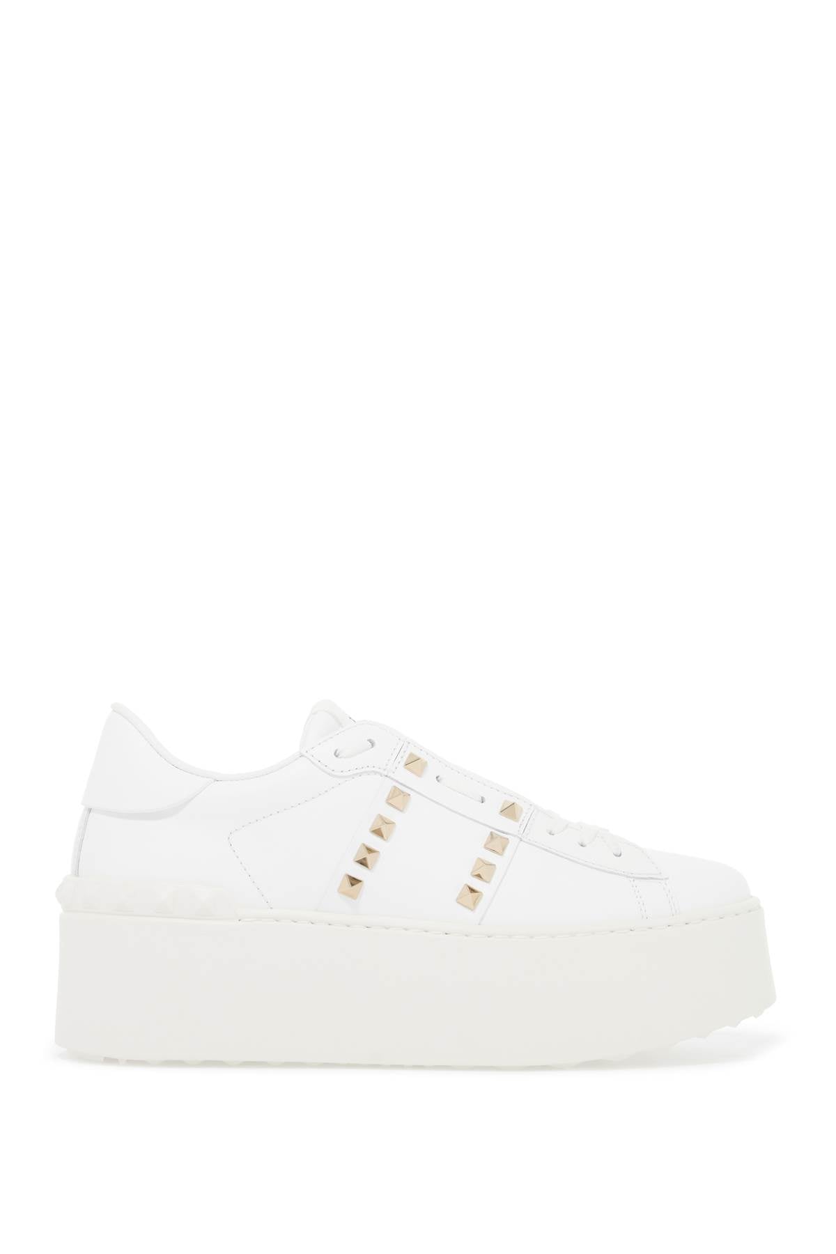 Valentino Garavani Open Rockstud Untitled Sneakers   White