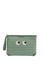 Anya Hindmarch "pouch I Am A Plastic Bag With Eyes   Green