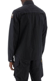 Parajumpers Replace With Double Quoterayner Overshirt In Nylon   Black