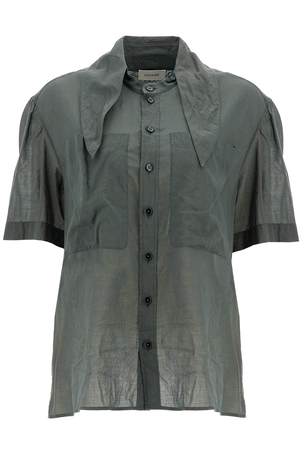 Lemaire "shirt With Integrated Scarf   Grey